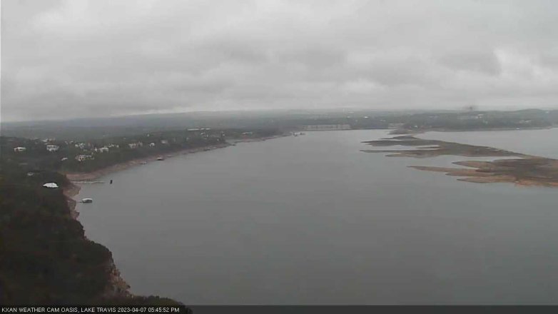 Lake Travis webcam, April 7, 2023 5:45 PM CT