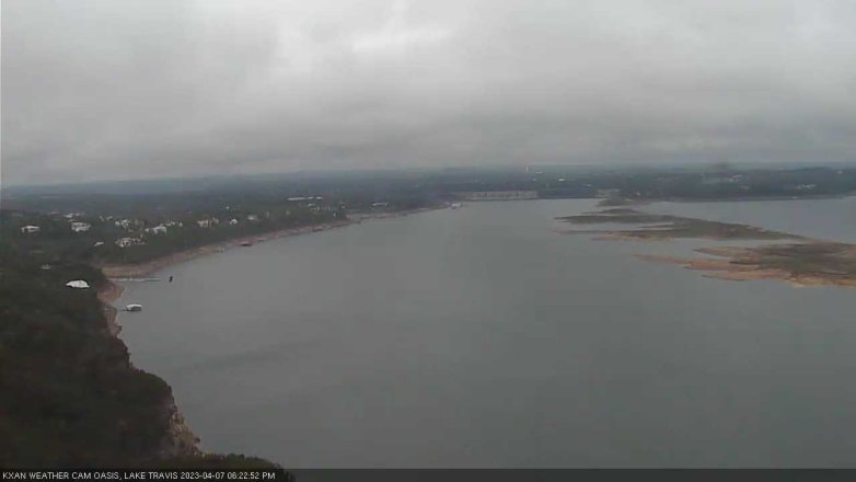 Lake Travis webcam, April 7, 2023 6:25 PM CT