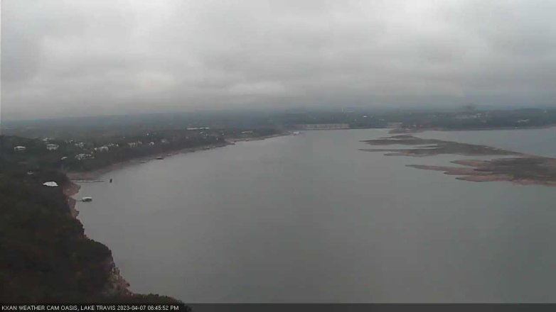 Lake Travis webcam, April 7, 2023 6:45 PM CT