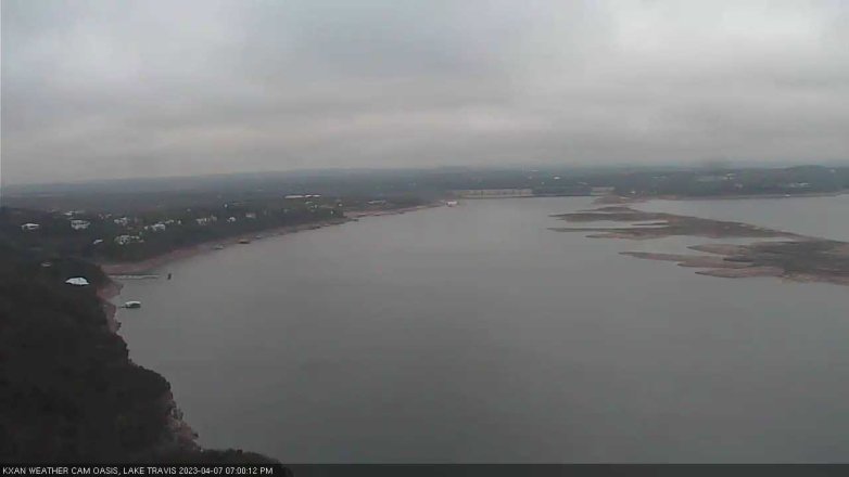 Lake Travis webcam, April 7, 2023 7:00 PM CT