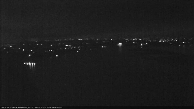 Lake Travis webcam, April 7, 2023 9:00 PM CT