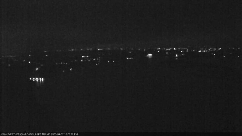 Lake Travis webcam, April 7, 2023 10:25 PM CT