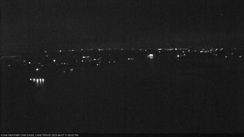Lake Travis webcam, April 7, 2023 11:00 PM CT