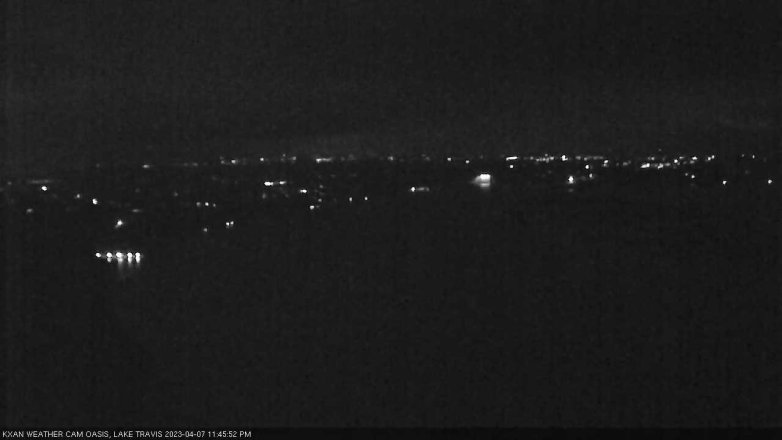 Lake Travis webcam, April 7, 2023 11:45 PM CT