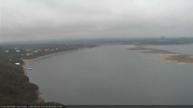 Lake Travis webcam, April 8, 2023 9:00 AM CT