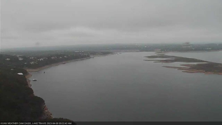 Lake Travis webcam, April 8, 2023 9:25 AM CT