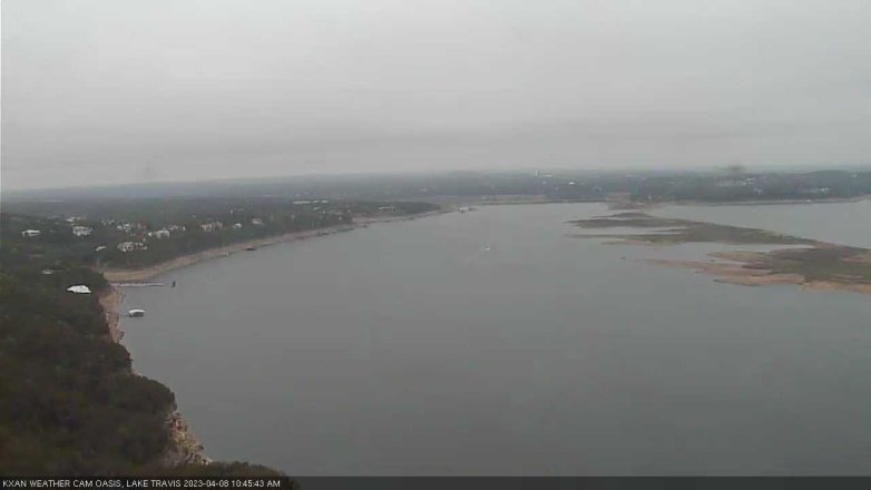 Lake Travis webcam, April 8, 2023 10:45 AM CT