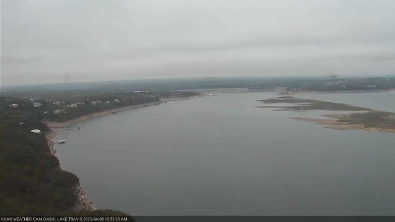 Lake Travis webcam, April 8, 2023 11:00 AM CT
