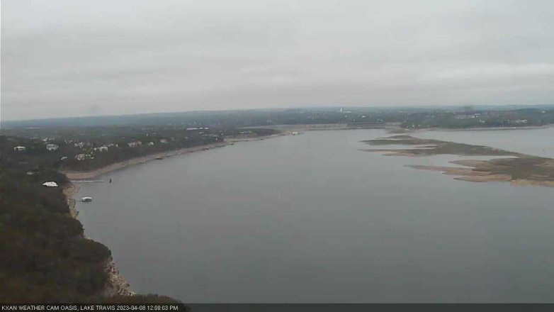 Lake Travis webcam, April 8, 2023 12:00 PM CT