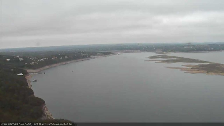 Lake Travis webcam, April 8, 2023 1:45 PM CT