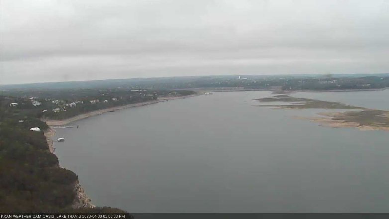 Lake Travis webcam, April 8, 2023 2:00 PM CT