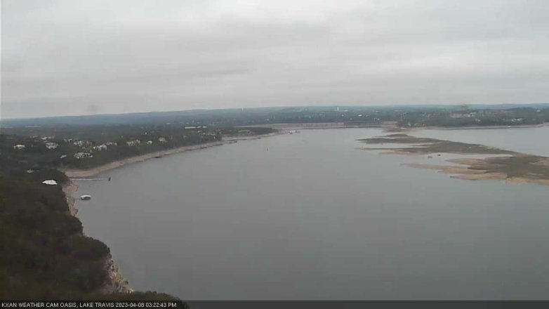 Lake Travis webcam, April 8, 2023 3:25 PM CT