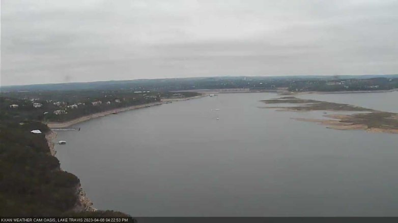 Lake Travis webcam, April 8, 2023 4:25 PM CT