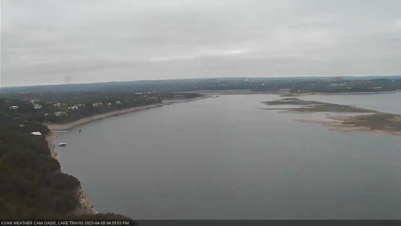 Lake Travis webcam, April 8, 2023 5:00 PM CT