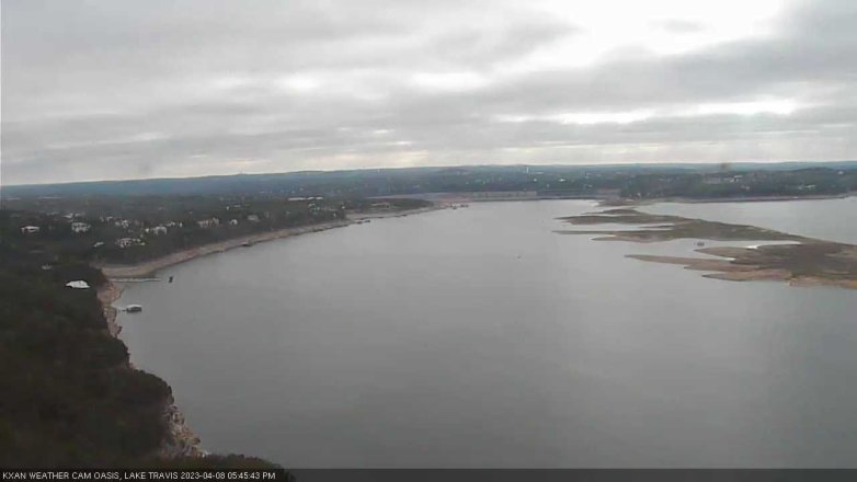 Lake Travis webcam, April 8, 2023 5:45 PM CT