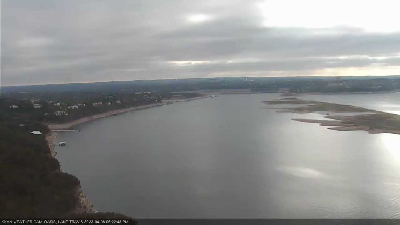 Lake Travis webcam, April 8, 2023 6:25 PM CT
