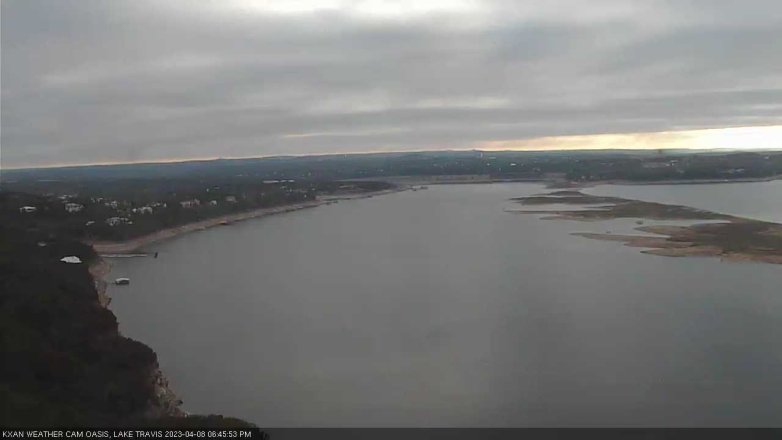 Lake Travis webcam, April 8, 2023 6:45 PM CT
