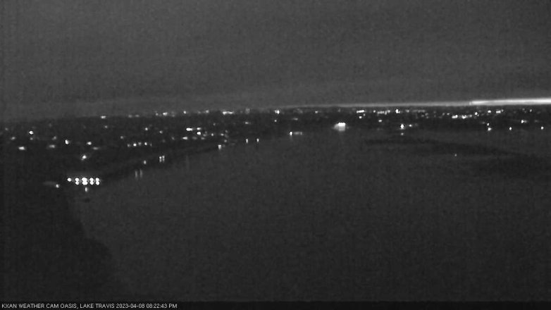 Lake Travis webcam, April 8, 2023 8:25 PM CT