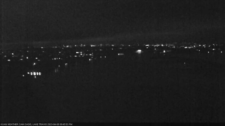 Lake Travis webcam, April 8, 2023 8:45 PM CT