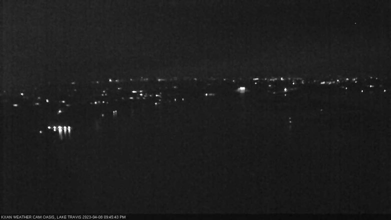 Lake Travis webcam, April 8, 2023 9:45 PM CT