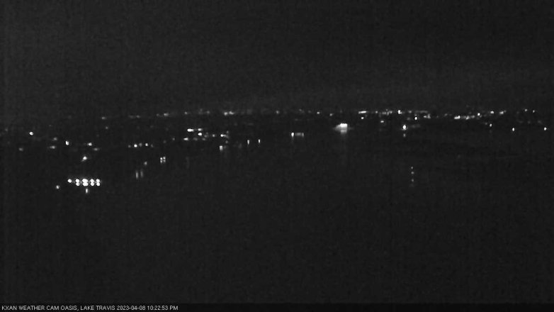 Lake Travis webcam, April 8, 2023 10:25 PM CT