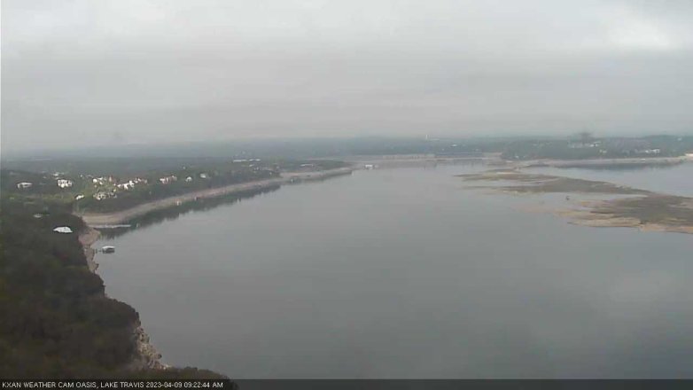 Lake Travis webcam, April 9, 2023 9:25 AM CT