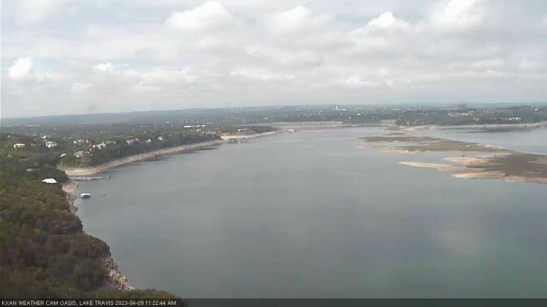 Lake Travis webcam, April 9, 2023 11:25 AM CT