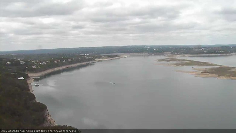Lake Travis webcam, April 9, 2023 1:25 PM CT