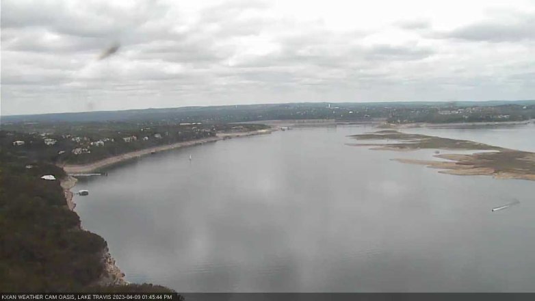 Lake Travis webcam, April 9, 2023 1:45 PM CT