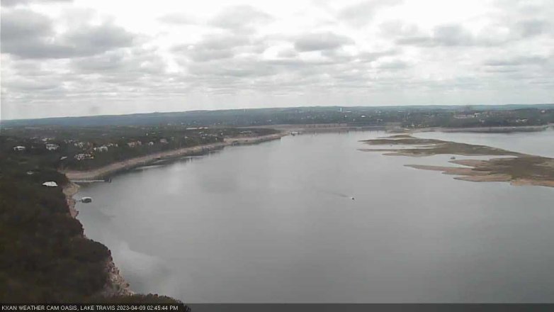 Lake Travis webcam, April 9, 2023 2:45 PM CT