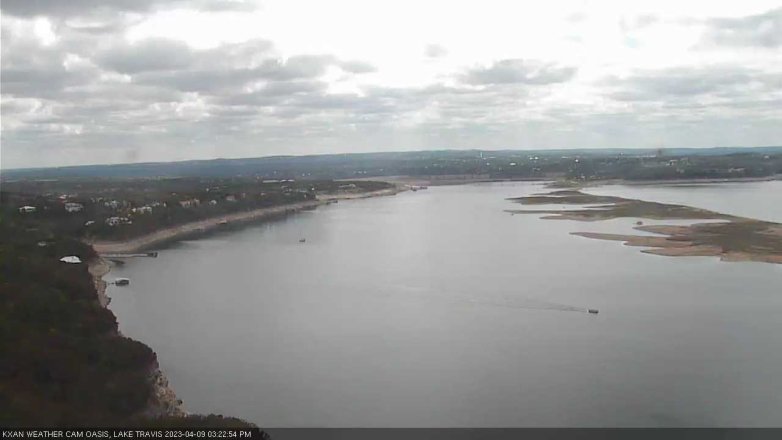 Lake Travis webcam, April 9, 2023 3:25 PM CT