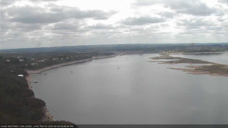 Lake Travis webcam, April 9, 2023 3:45 PM CT