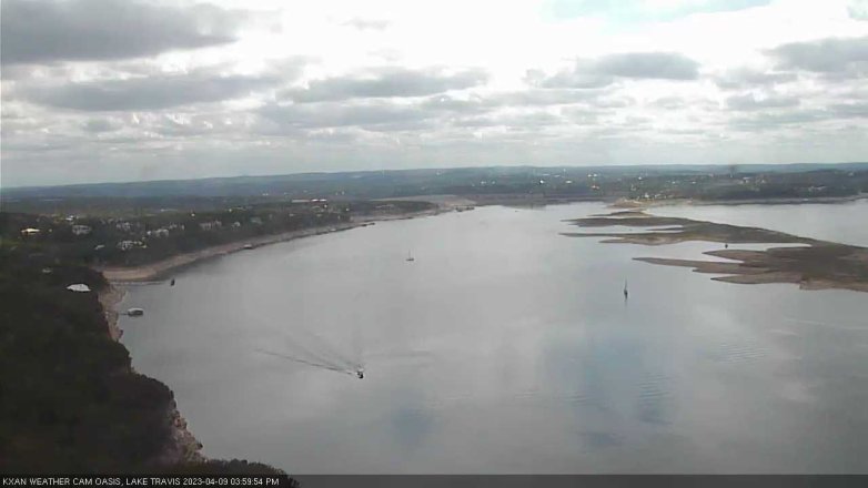 Lake Travis webcam, April 9, 2023 4:00 PM CT