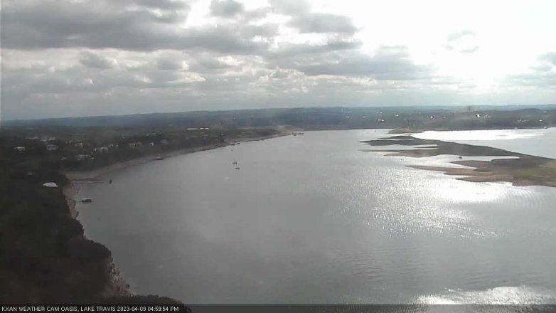 Lake Travis webcam, April 9, 2023 5:00 PM CT