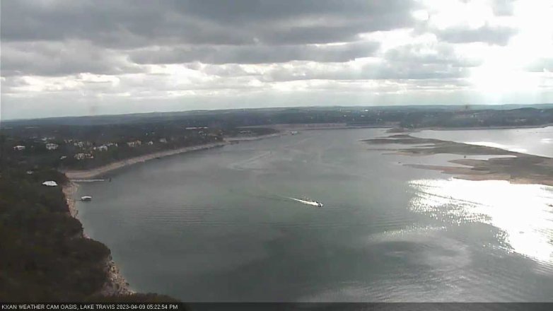 Lake Travis webcam, April 9, 2023 5:25 PM CT