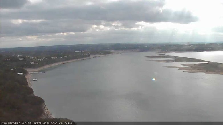 Lake Travis webcam, April 9, 2023 5:45 PM CT