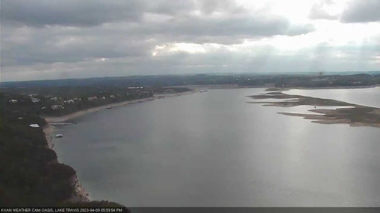 Lake Travis webcam, April 9, 2023 6:00 PM CT