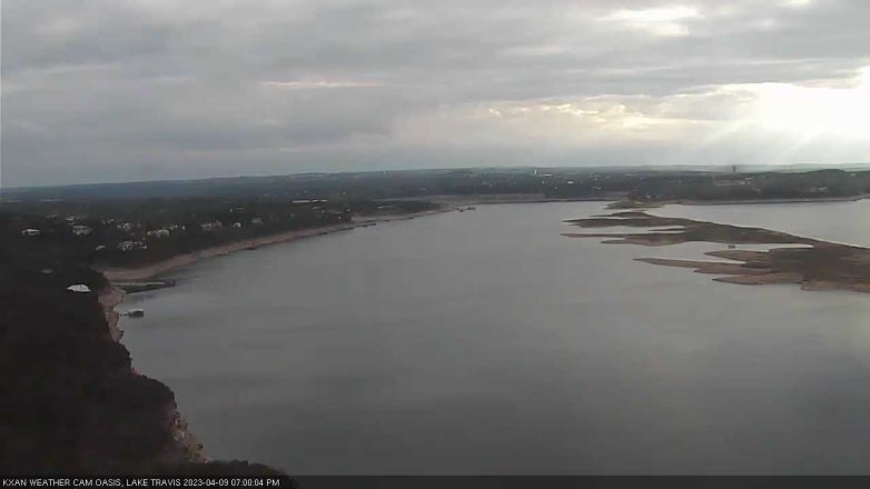 Lake Travis webcam, April 9, 2023 7:00 PM CT