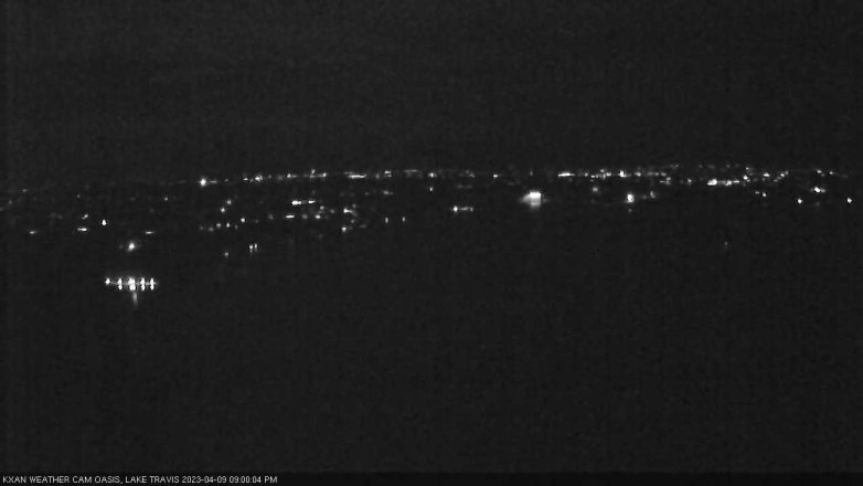 Lake Travis webcam, April 9, 2023 9:00 PM CT