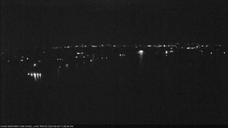Lake Travis webcam, April 9, 2023 11:45 PM CT