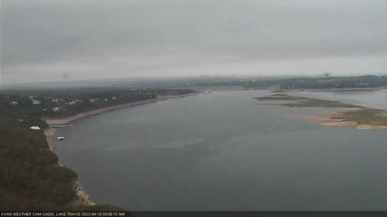Lake Travis webcam, April 10, 2023 9:00 AM CT