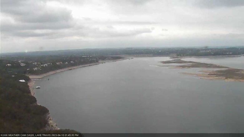 Lake Travis webcam, April 10, 2023 1:45 PM CT