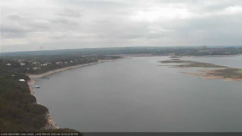 Lake Travis webcam, April 10, 2023 3:25 PM CT