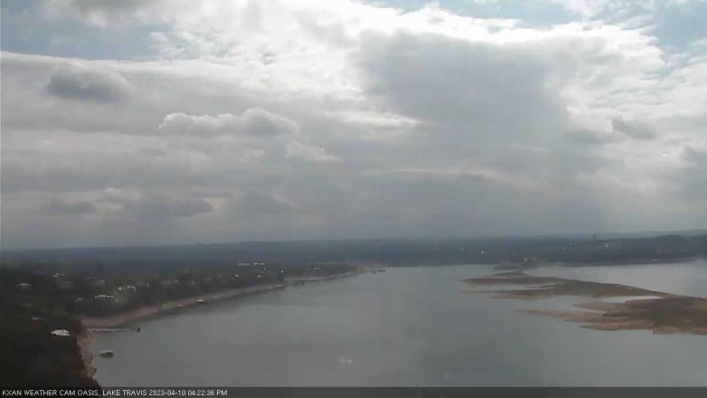Lake Travis webcam, April 10, 2023 4:25 PM CT