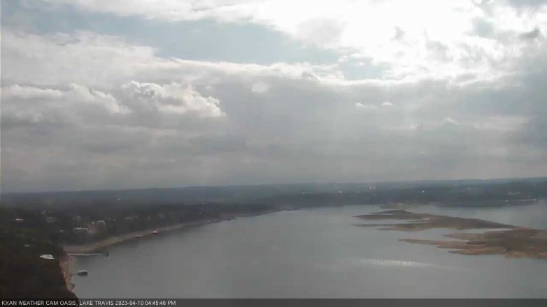 Lake Travis webcam, April 10, 2023 4:45 PM CT