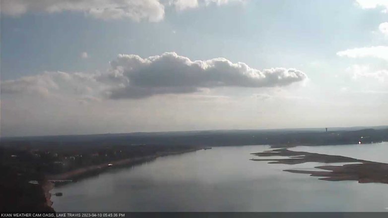 Lake Travis webcam, April 10, 2023 5:45 PM CT