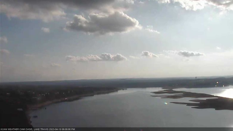 Lake Travis webcam, April 10, 2023 6:00 PM CT