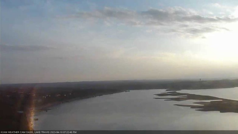 Lake Travis webcam, April 10, 2023 7:25 PM CT