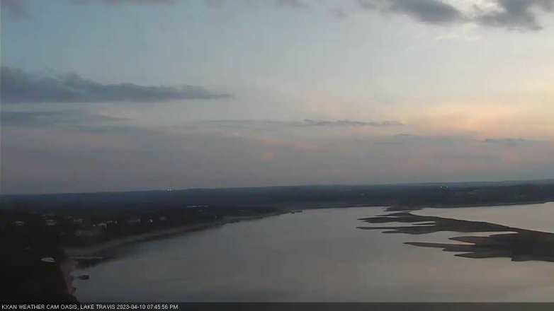 Lake Travis webcam, April 10, 2023 7:45 PM CT