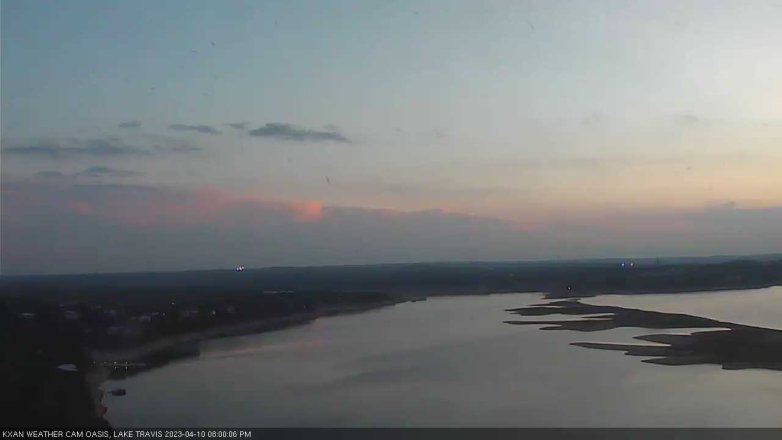 Lake Travis webcam, April 10, 2023 8:00 PM CT